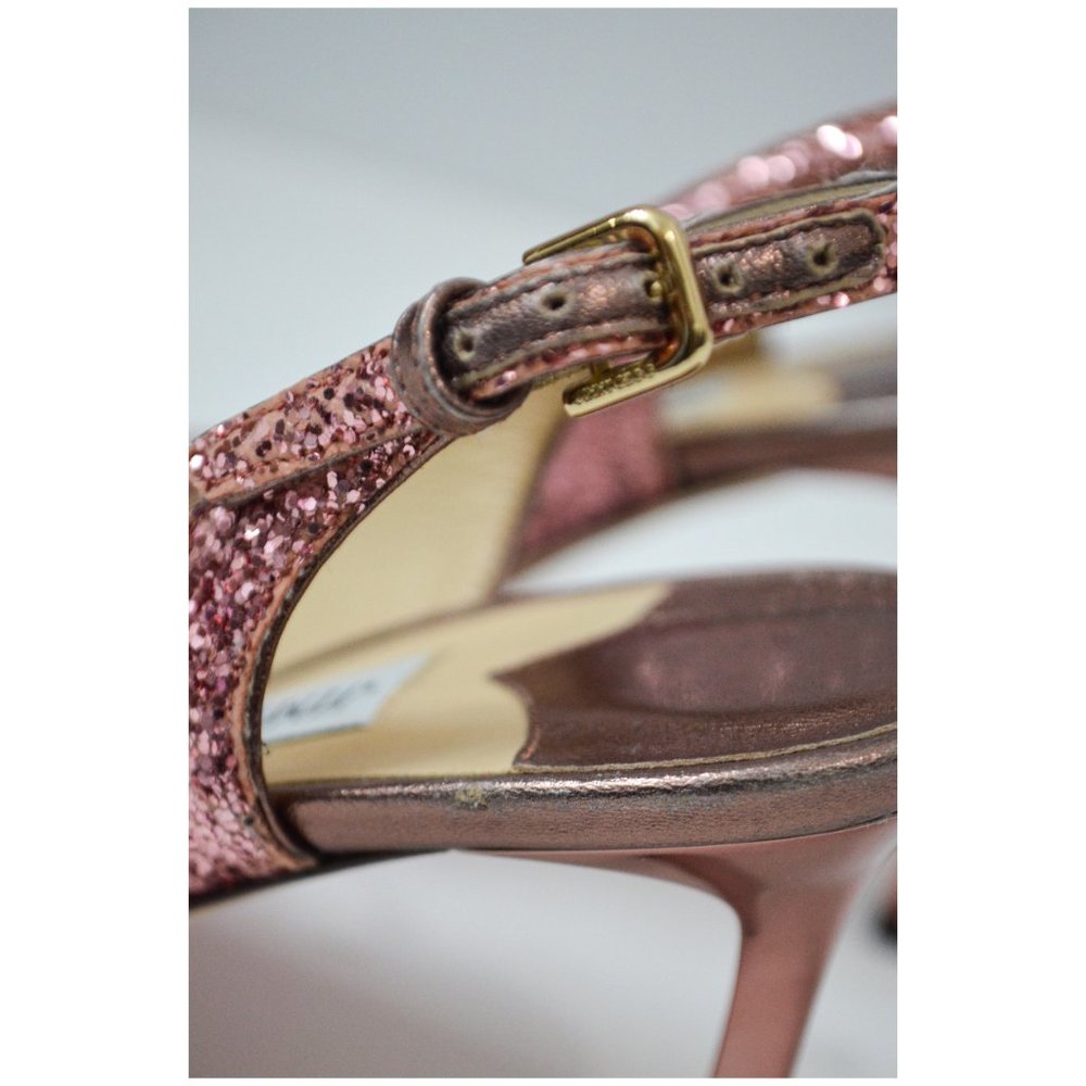 NIB Jimmy Choo Erin 85 Slingback Pumps Pink Glitter EU35.5 US5.5 $900 - Picture 11 of 14